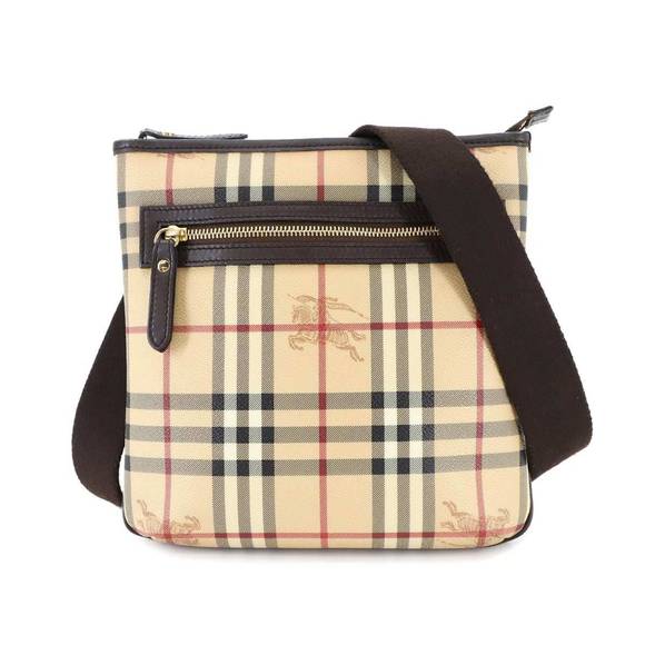 BURBERRY Brown Leather Shoulder Bag - Picture 1 of 10